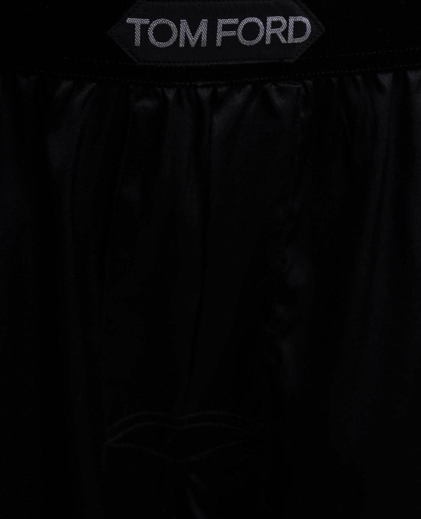 

Black silk boxer briefs with logo Tom Ford