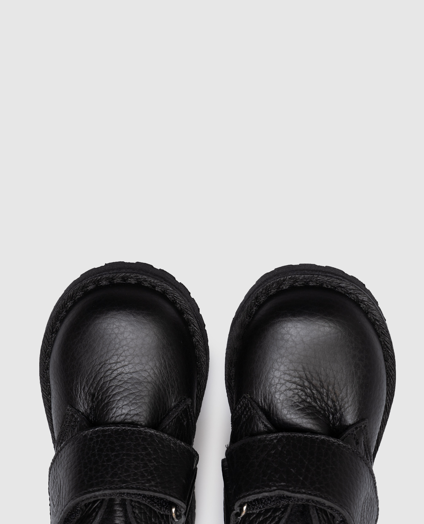 

Children's black leather boots with fur Zecchino D'oro