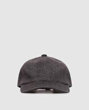 Cashmere&Whiskey Gray cashmere cap 9925002