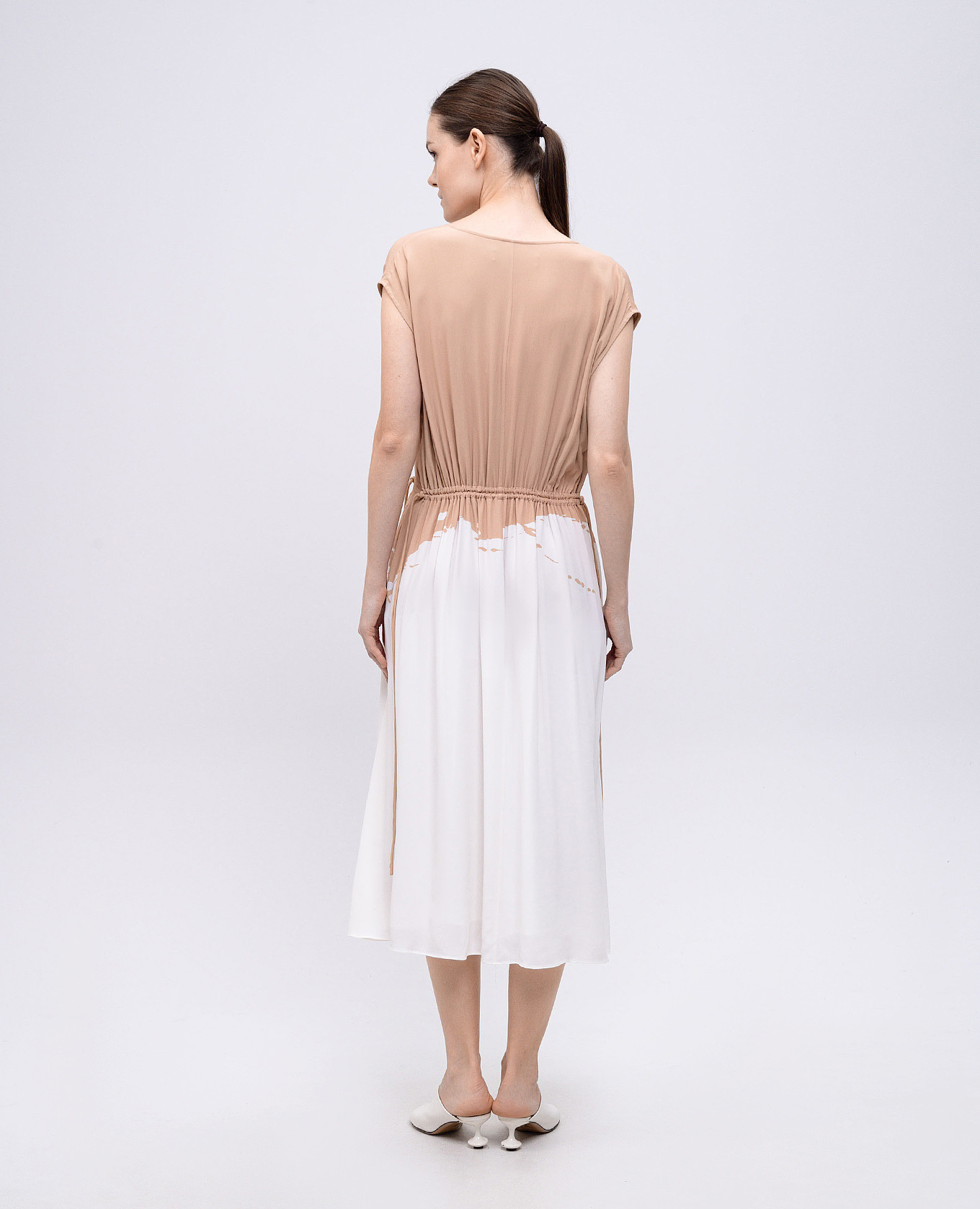 Beige Ezra midi dress PROENZA SCHOULER 4