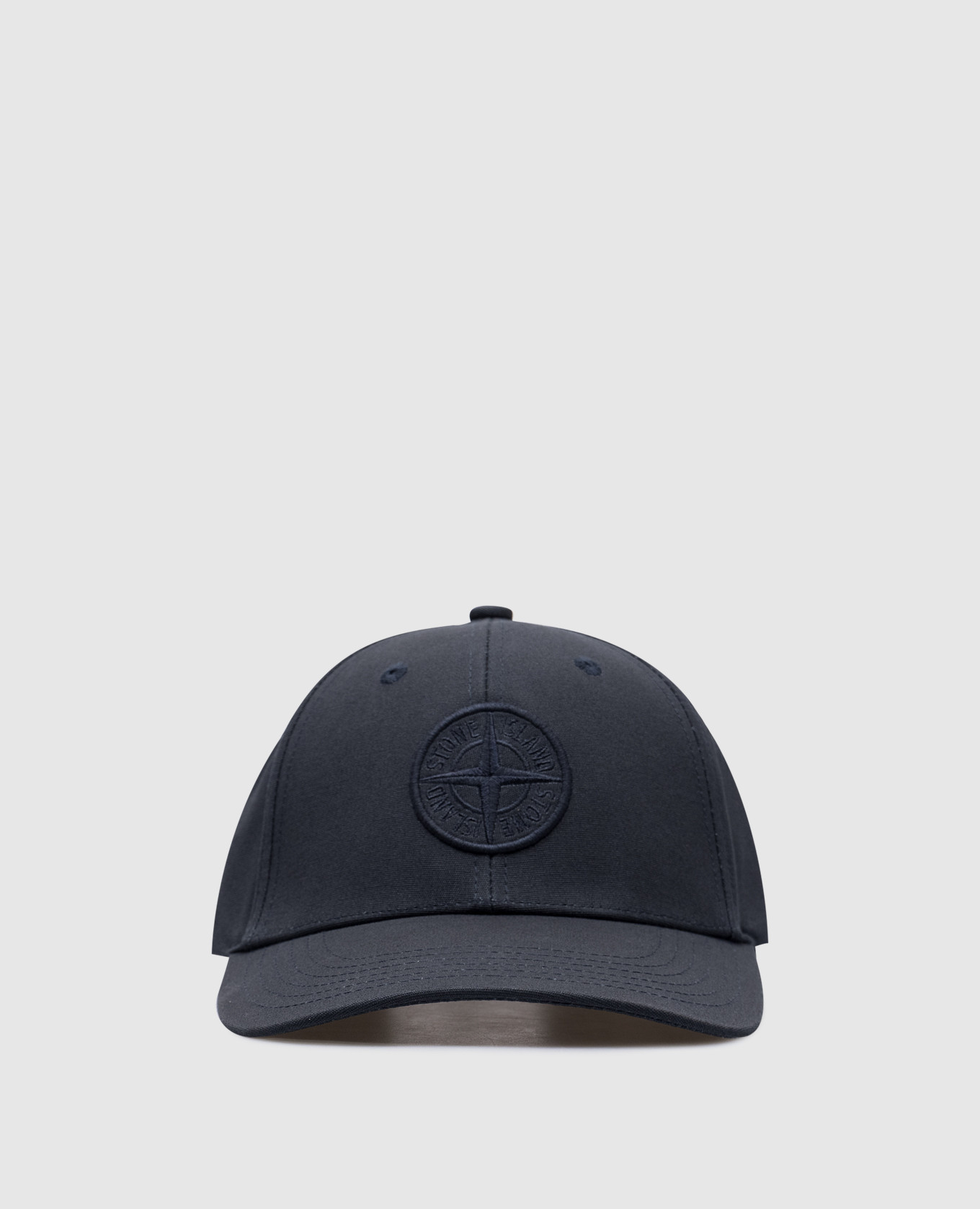 

Blue cap with logo embroidery Stone Island, Синий
