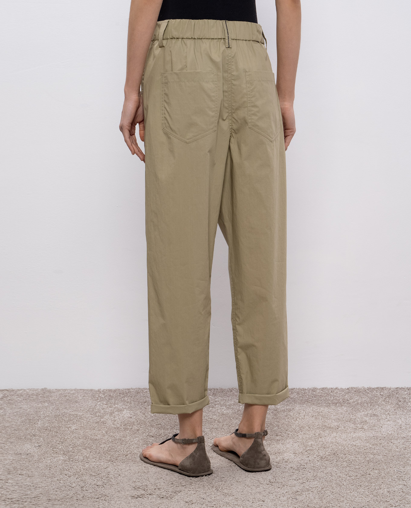 

Khaki Track Pants Brunello Cucinelli