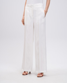 Lou Lou Studio PRIMO white pants with linen PRIMO