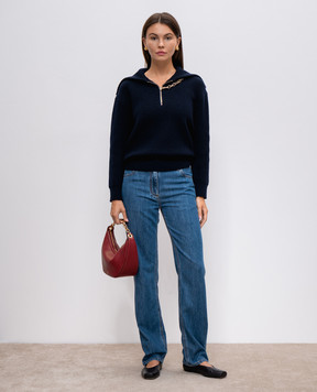 Valentino Blue jeans with logo patch 5B3DD18C8MD