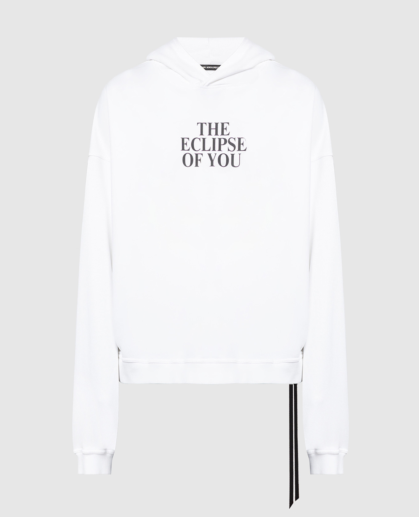 

Achim white hoodie with contrast print Ann Demeulemeester