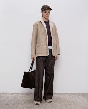 Simonetta Ravizza Dominic double-sided sheepskin coat F05JA357H21