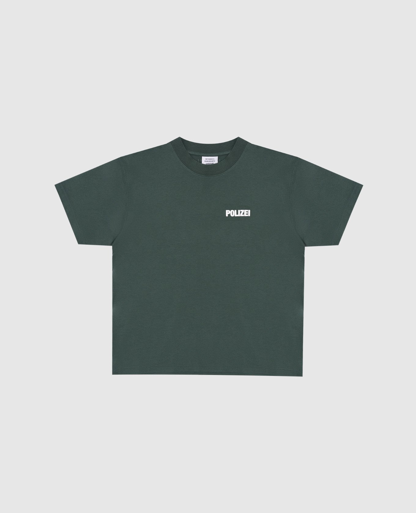 Nou Vetements Children's green T-shirt with a print