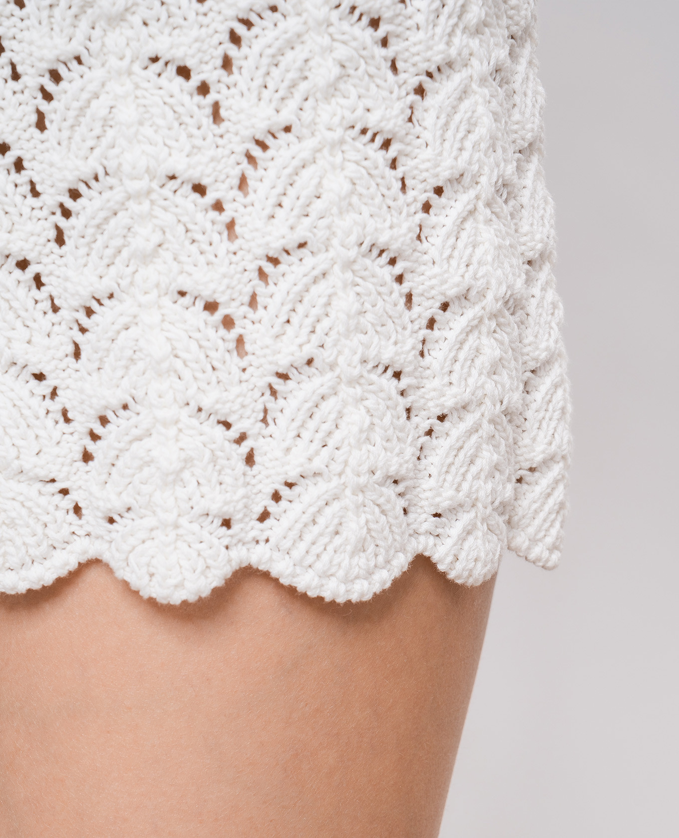 

White Tiran shorts with an openwork pattern Lou Lou Studio