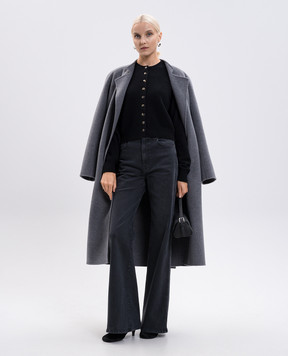 Khaite Everheart black cashmere cardigan 9947650
