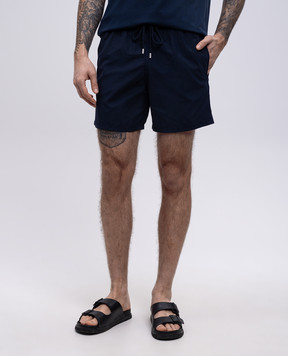 Vilebrequin Blue logo swim shorts MOOC4A00