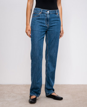 Valentino Blue jeans with logo patch 5B3DD18C8MD