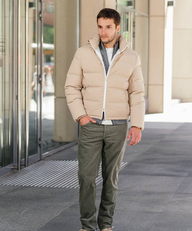 ダウンジャケット・コート BRUNELLO CUCINELLI BEIGE DOWN JACKET Brunello Cucinelli - Beige quilted down jacket MM4911836