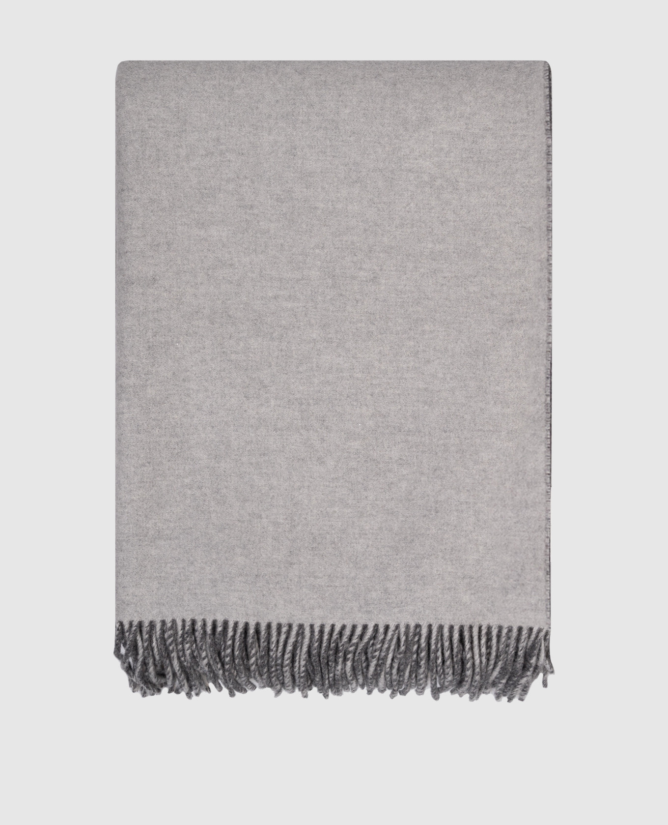 Gray cashmere plaid Brunello Cucinelli