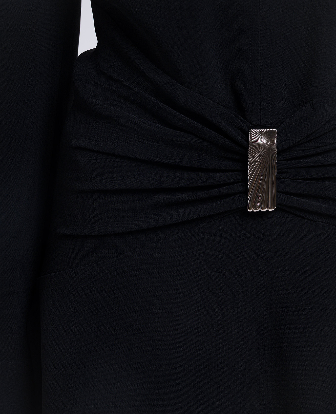

Black mini dress with drapery The Attico