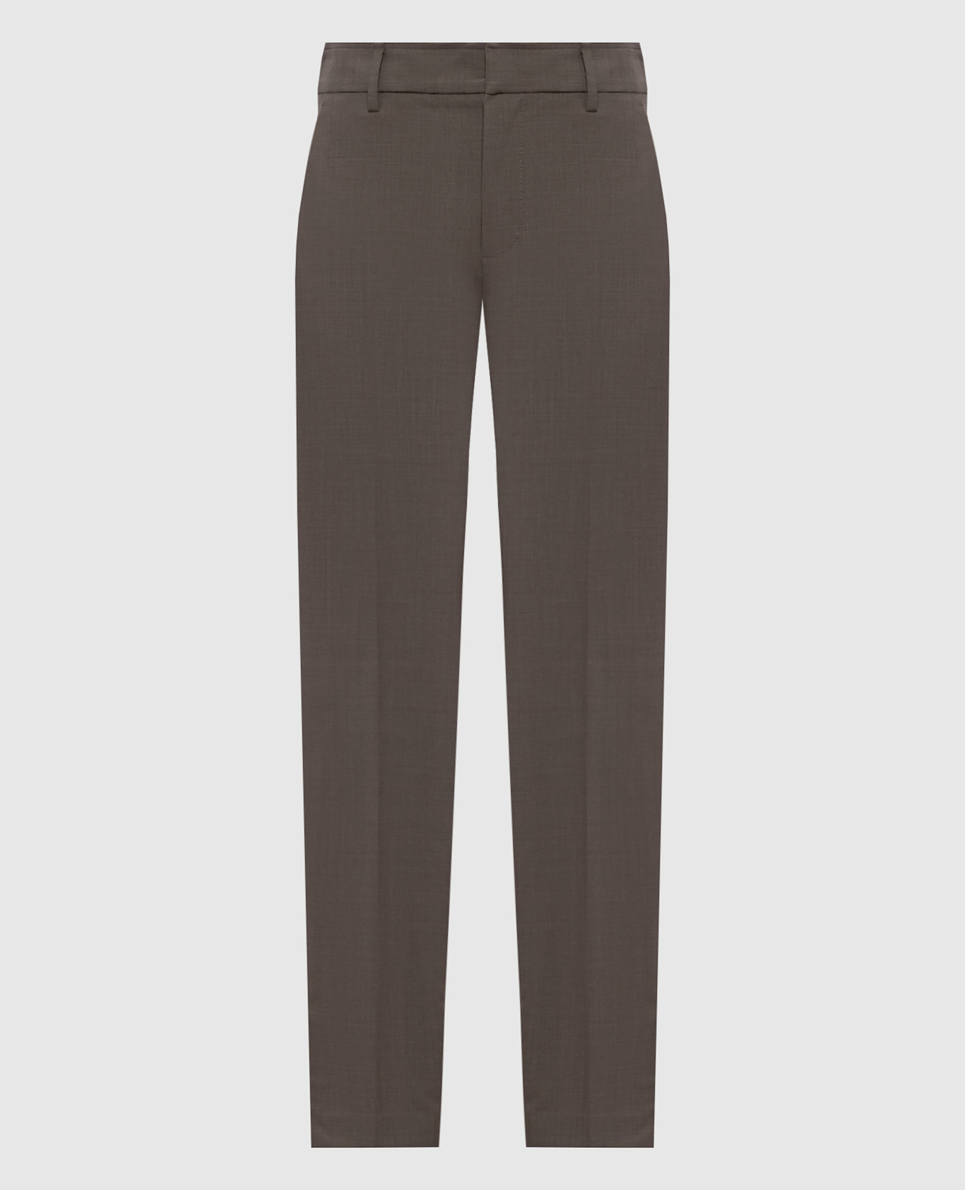 Brown wool pants Brunello Cucinelli