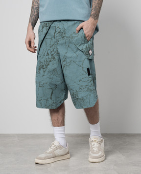 A Cold Wall Green shorts with logo ACWMB277B