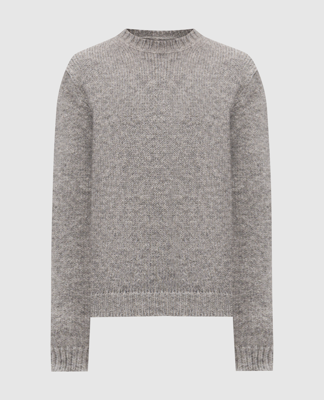 Gray alpaca wool sweater Jil Sander