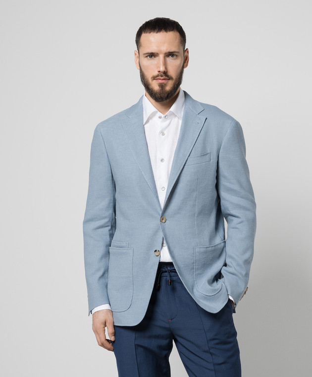 Canali blue blazer hotsell