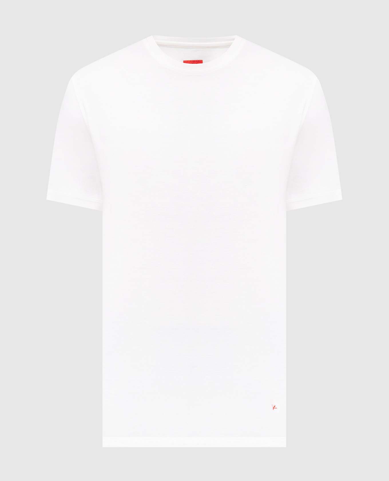 

White T-shirt with silk ISAIA