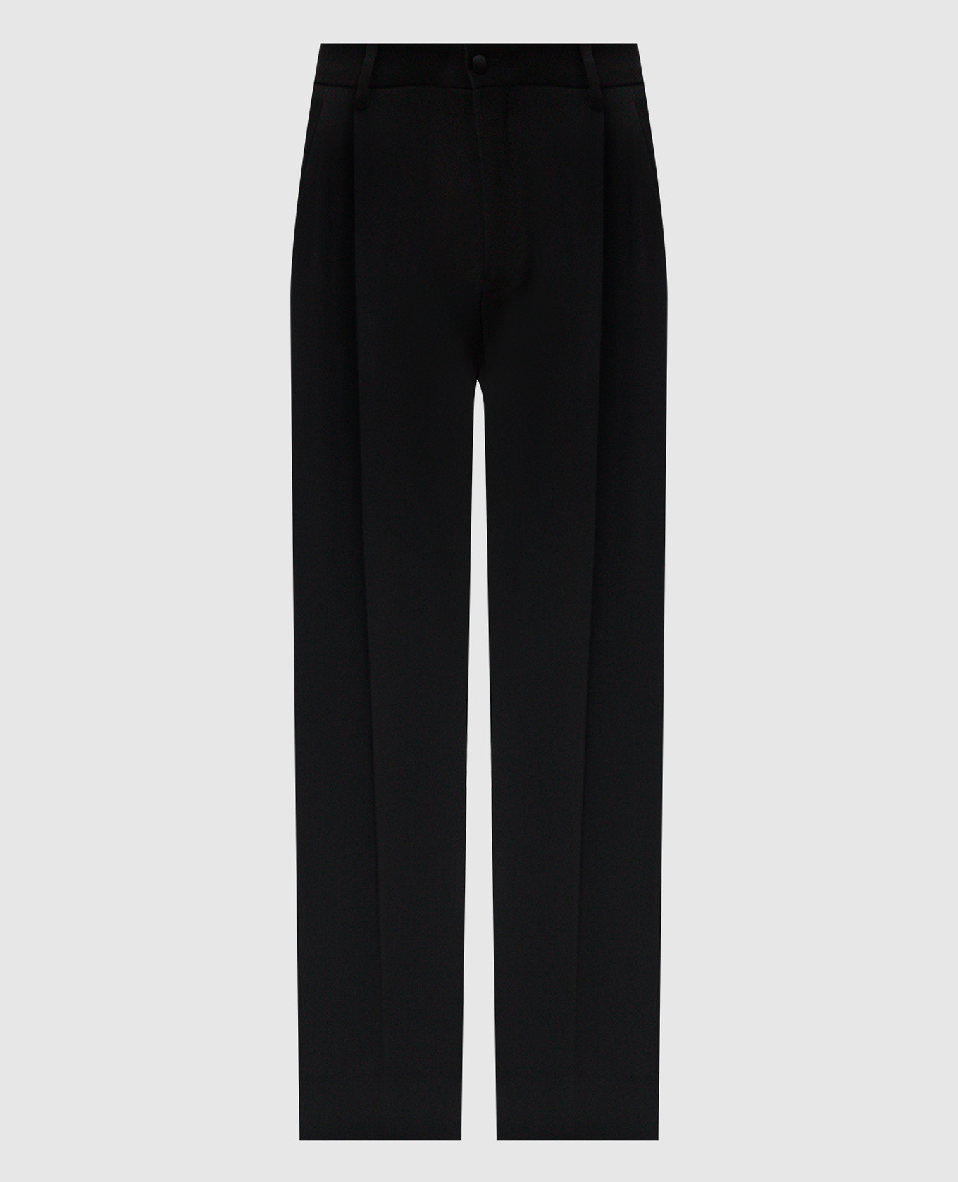 

Black wool and silk pants with stripes Dolce&Gabbana