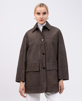 Max & Co Brown leather jacket RUM RUM