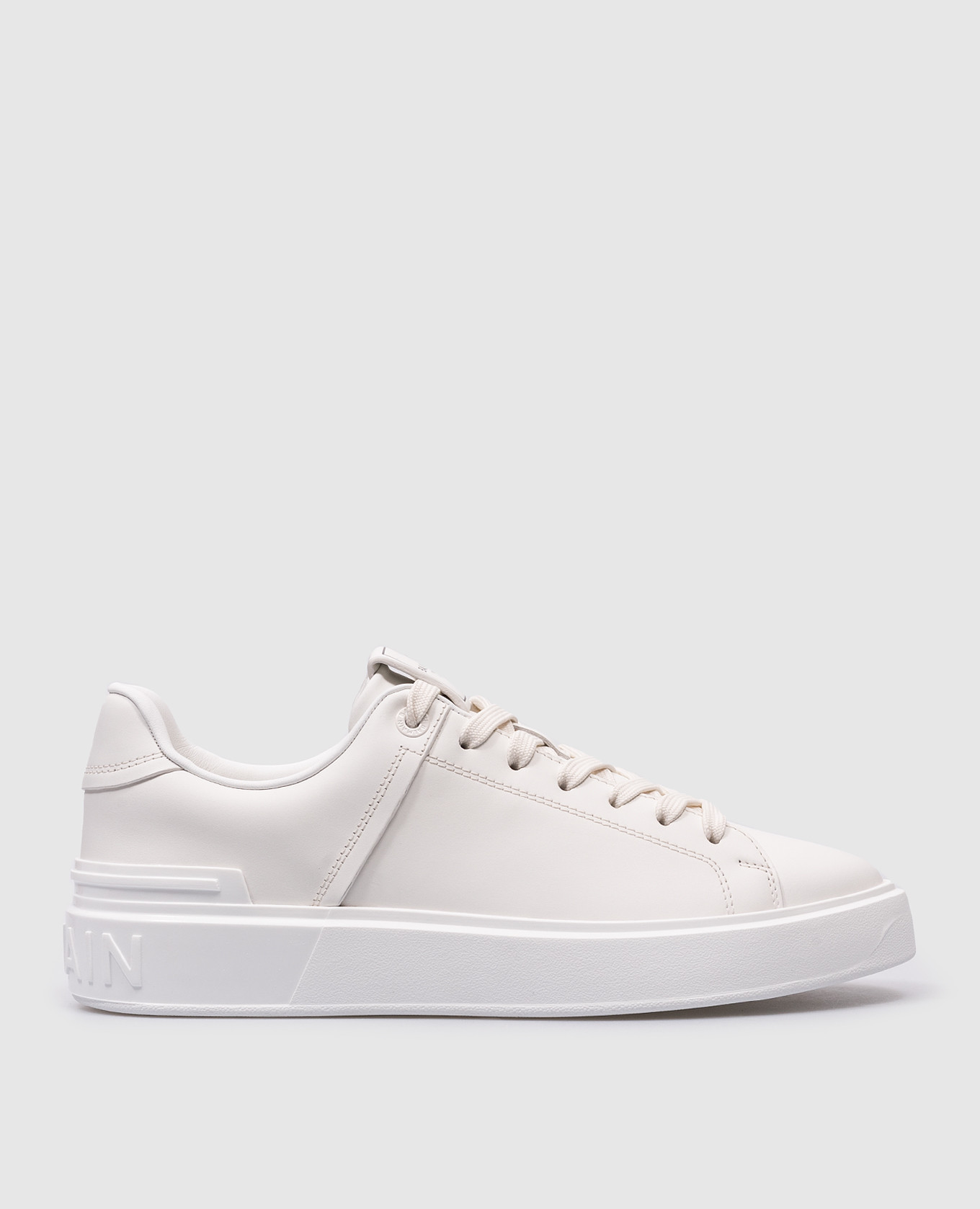 

White leather sneakers B-Court Balmain