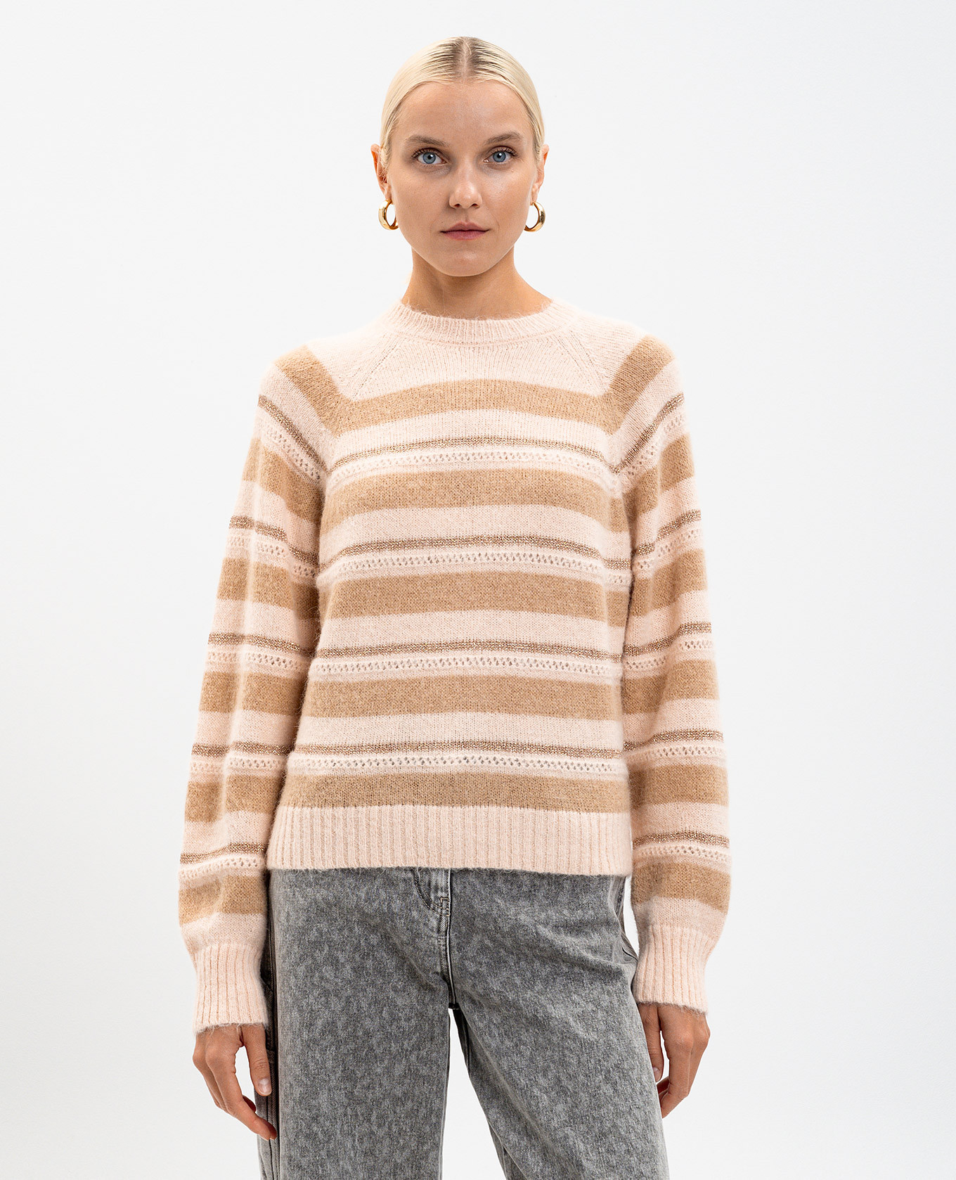 Striped alpaca sweater Twinset 3
