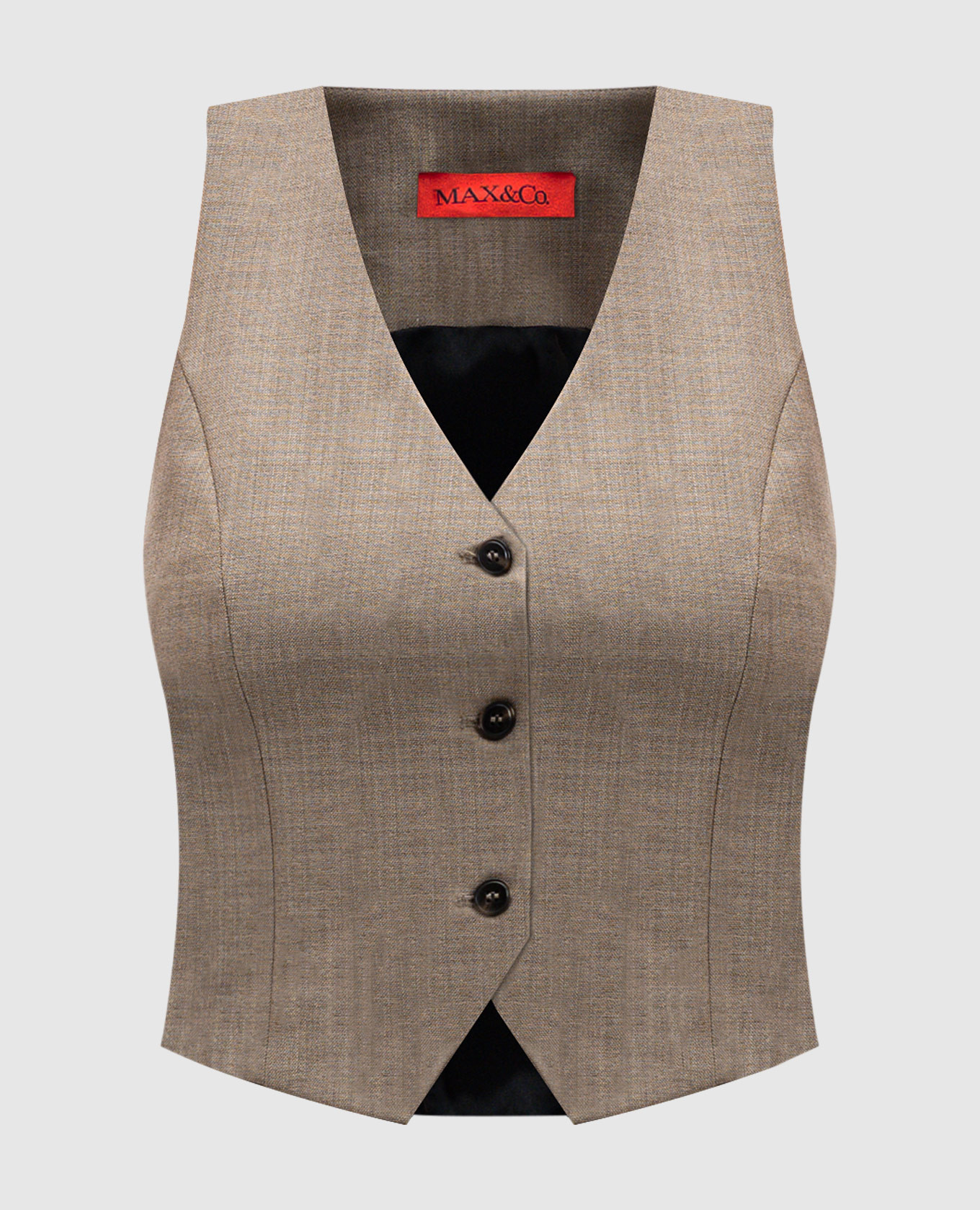 

Beige vest CAMPING with wool Max & Co