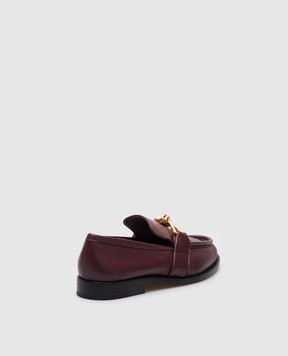 Bottega Veneta Astaire burgundy leather loafers 796697V5DZ0