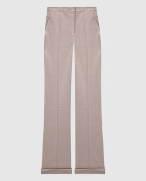 Philosophy di Lorenzo Serafini Beige wool flared pants with lapels A03085727