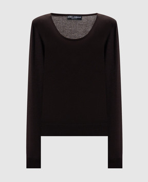 Dolce&Gabbana Brown cashmere jumper FXXAFZJBW0P