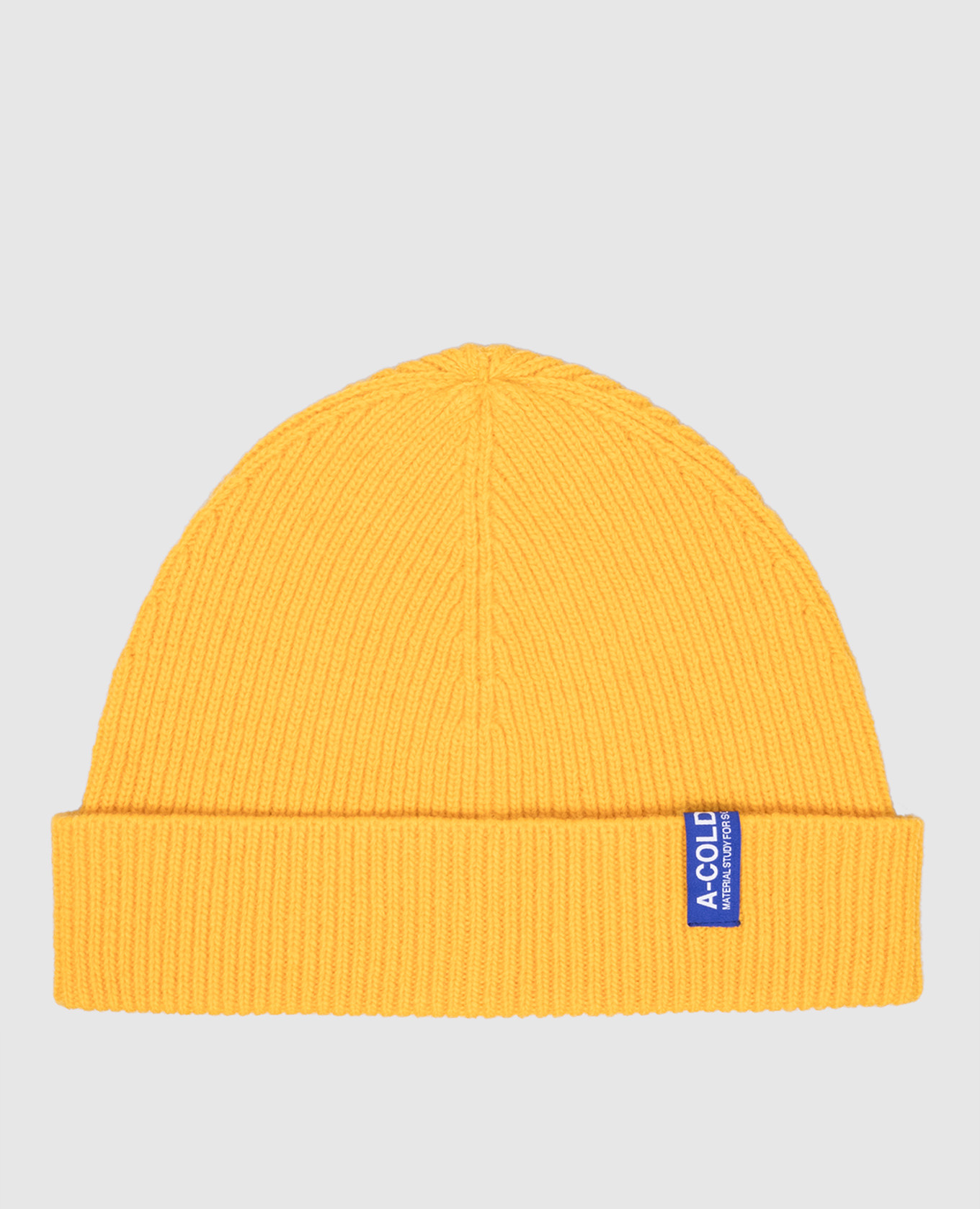 

Yellow cap with wool with logo patch A Cold Wall