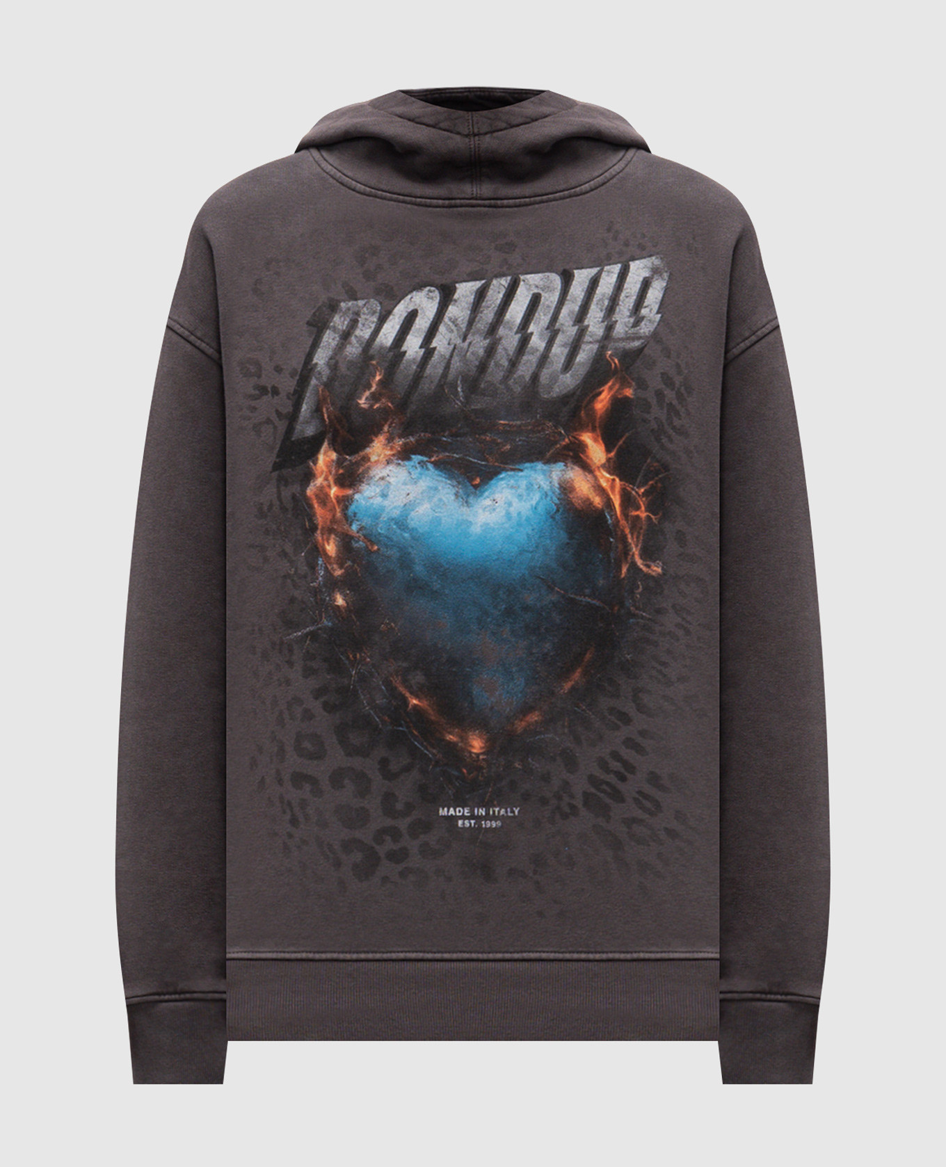 

Gray hoodie with print Dondup, Grey