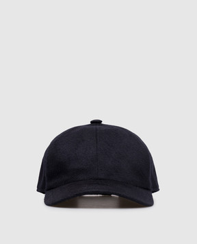 Cashmere&Whiskey Blue cashmere cap 9925002