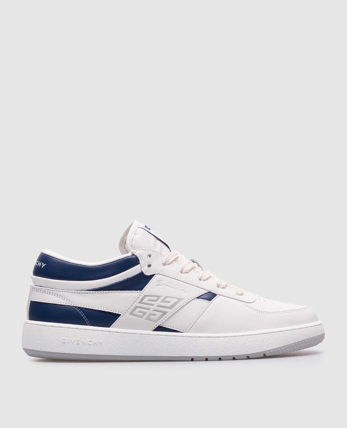 White leather sneakers with logo Givenchy