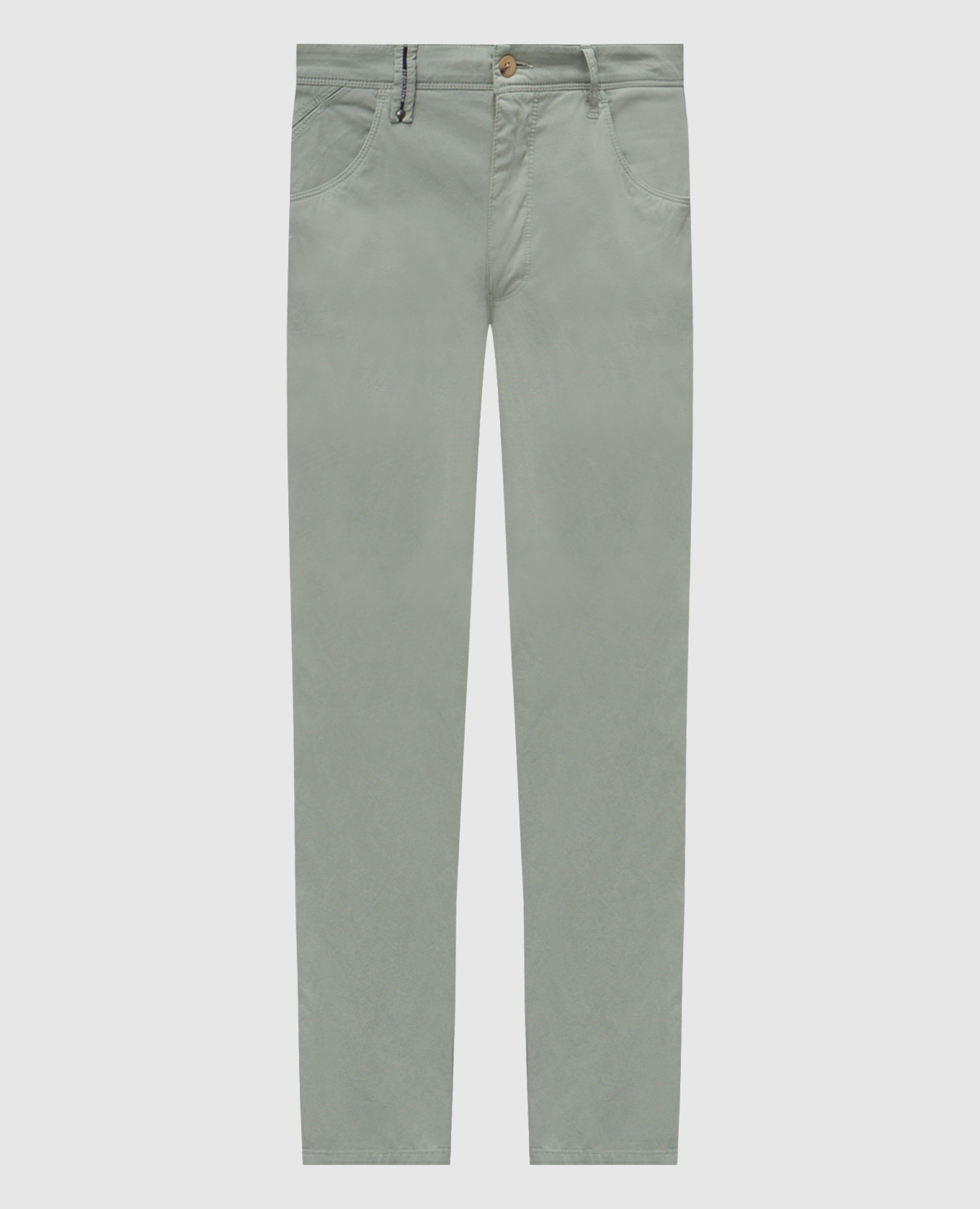Green pants with logo patch Florentino