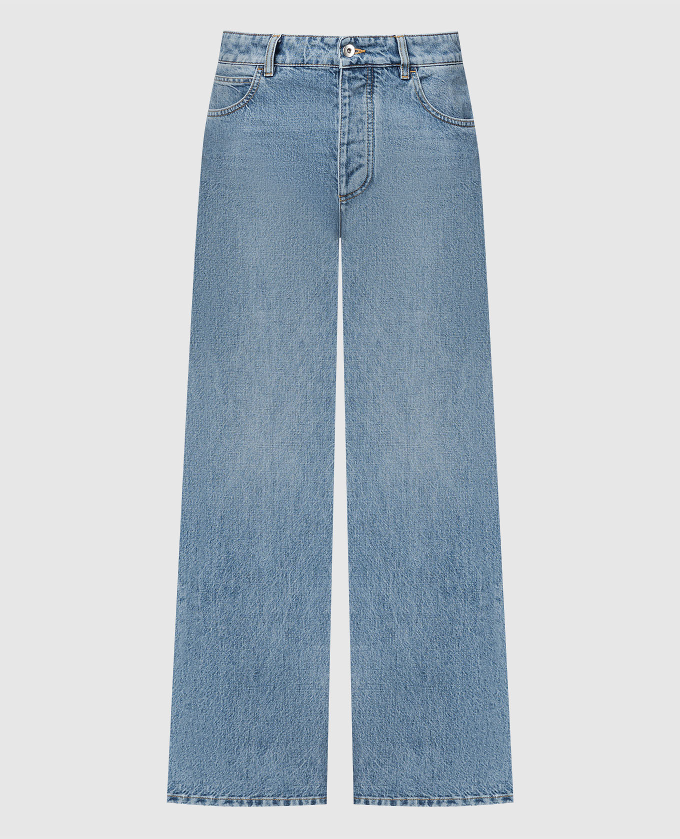 

Blue jeans with logo patch Bottega Veneta