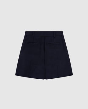 Dolce&Gabbana Children's blue shorts-skirt made of wool L55I07G7NPO812+