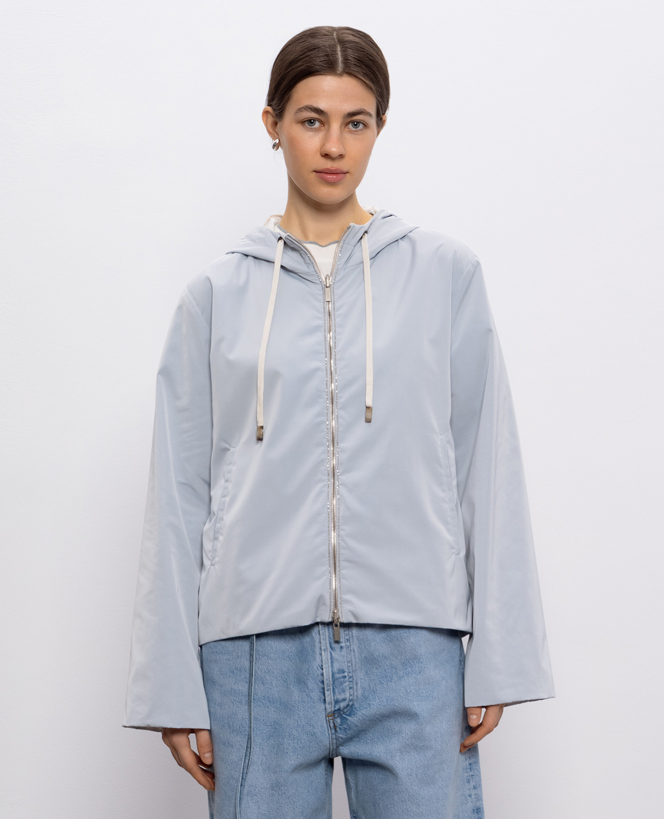 

Reversible jacket with monil chain Peserico, White