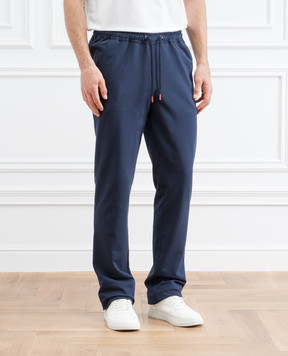 Kiton Blue sports pants UPSHORLH08052