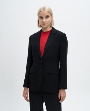 The Row Linda black wool jacket 8115W3043