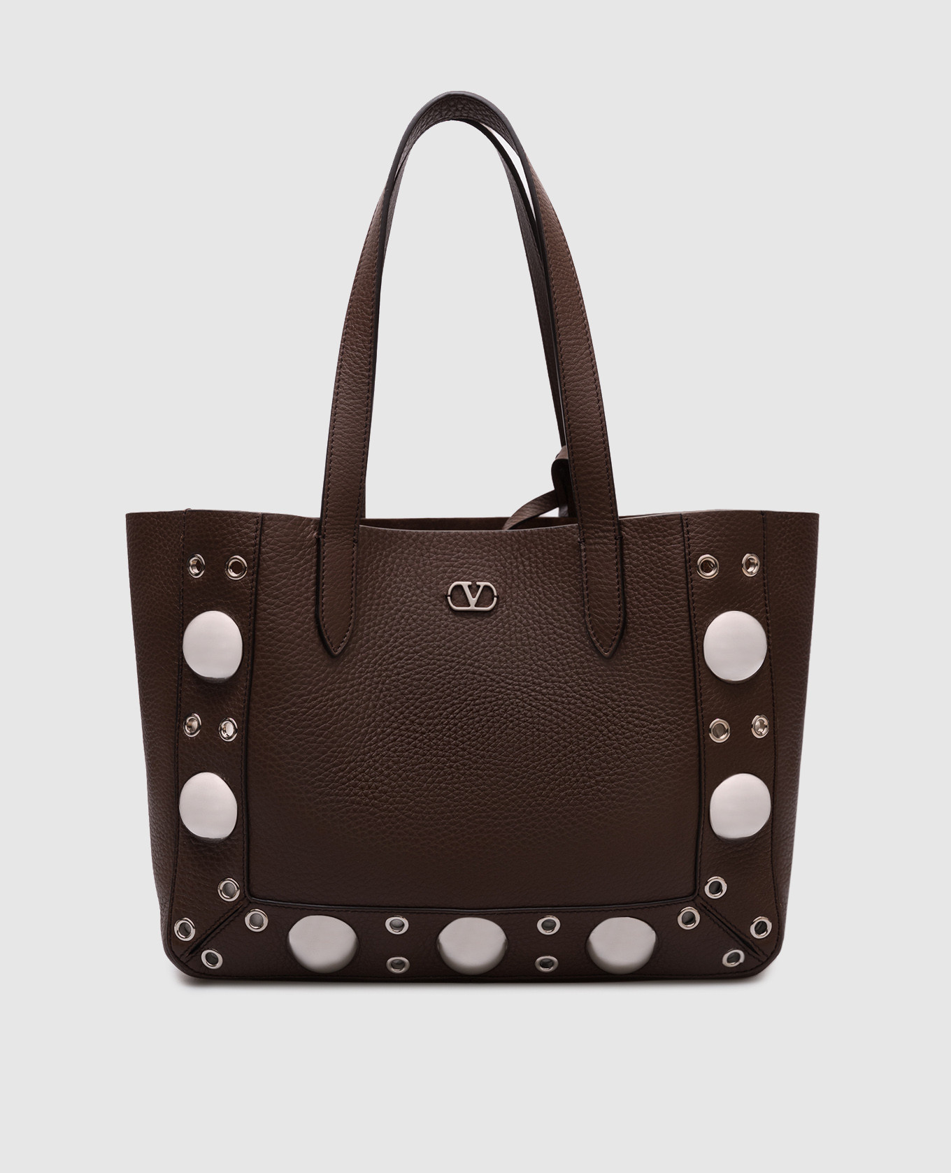 

Nellcôte brown leather tote bag Valentino