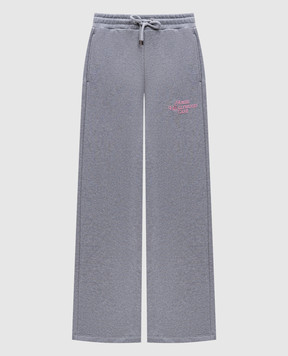 AMIRI Grey sweatpants with textured lettering AWJYSP1026