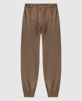 Dolce&Gabbana Khaki wool joggers GP13VTFUBGC