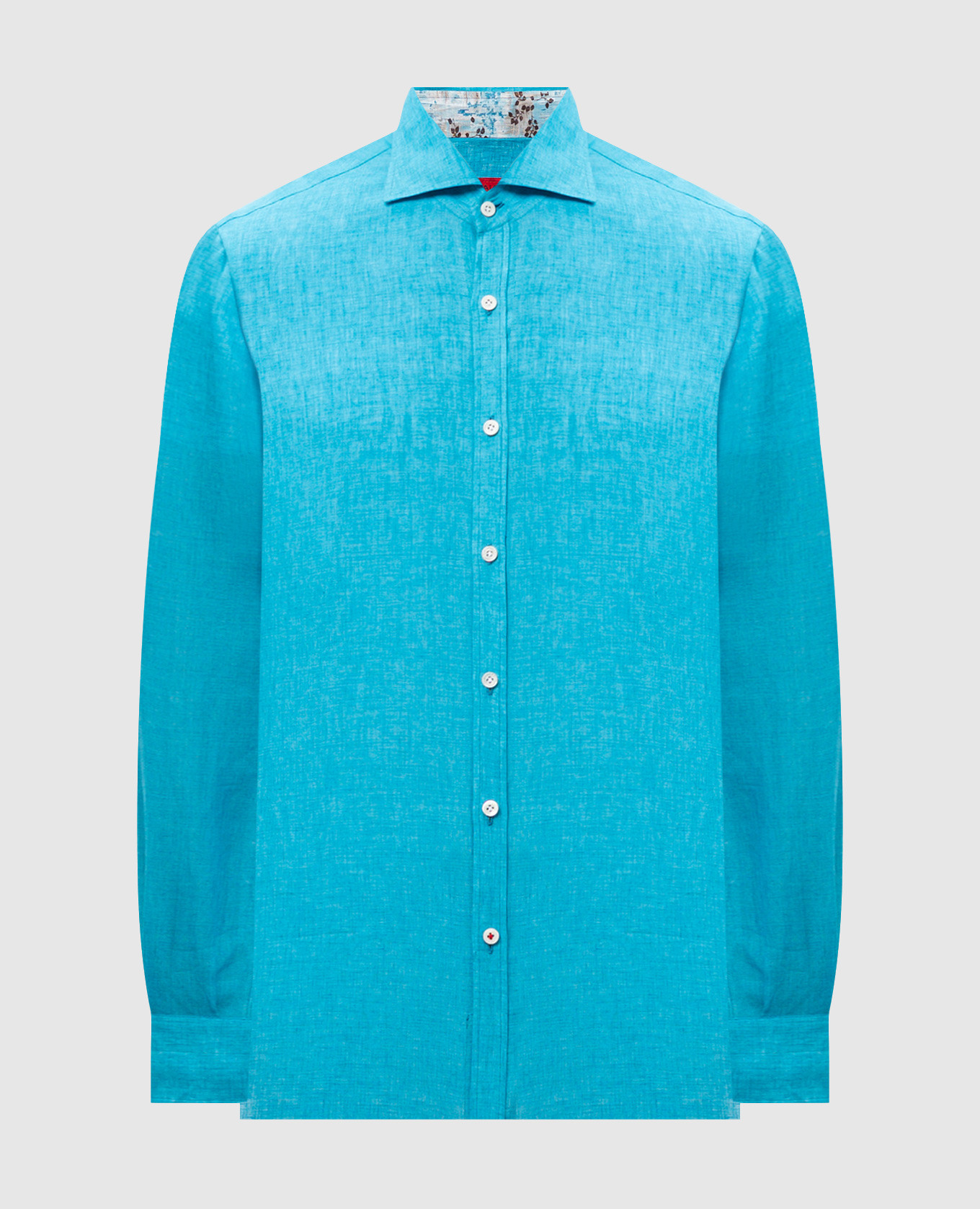 

Blue linen shirt ISAIA, Light blue