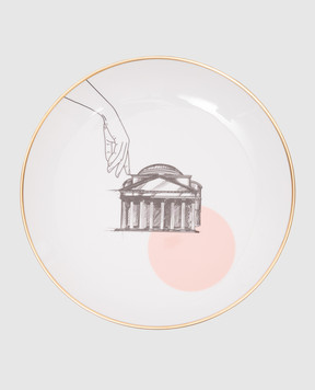 Ginori 1735 White porcelain plate Roma GINCM70001
