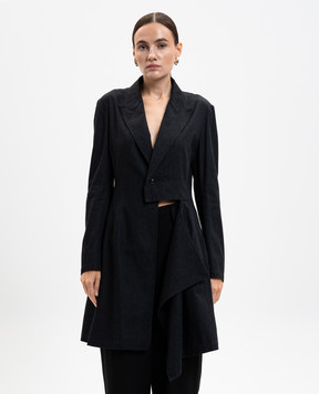 Y`S Yamamoto Gray long jacket YLJ01008