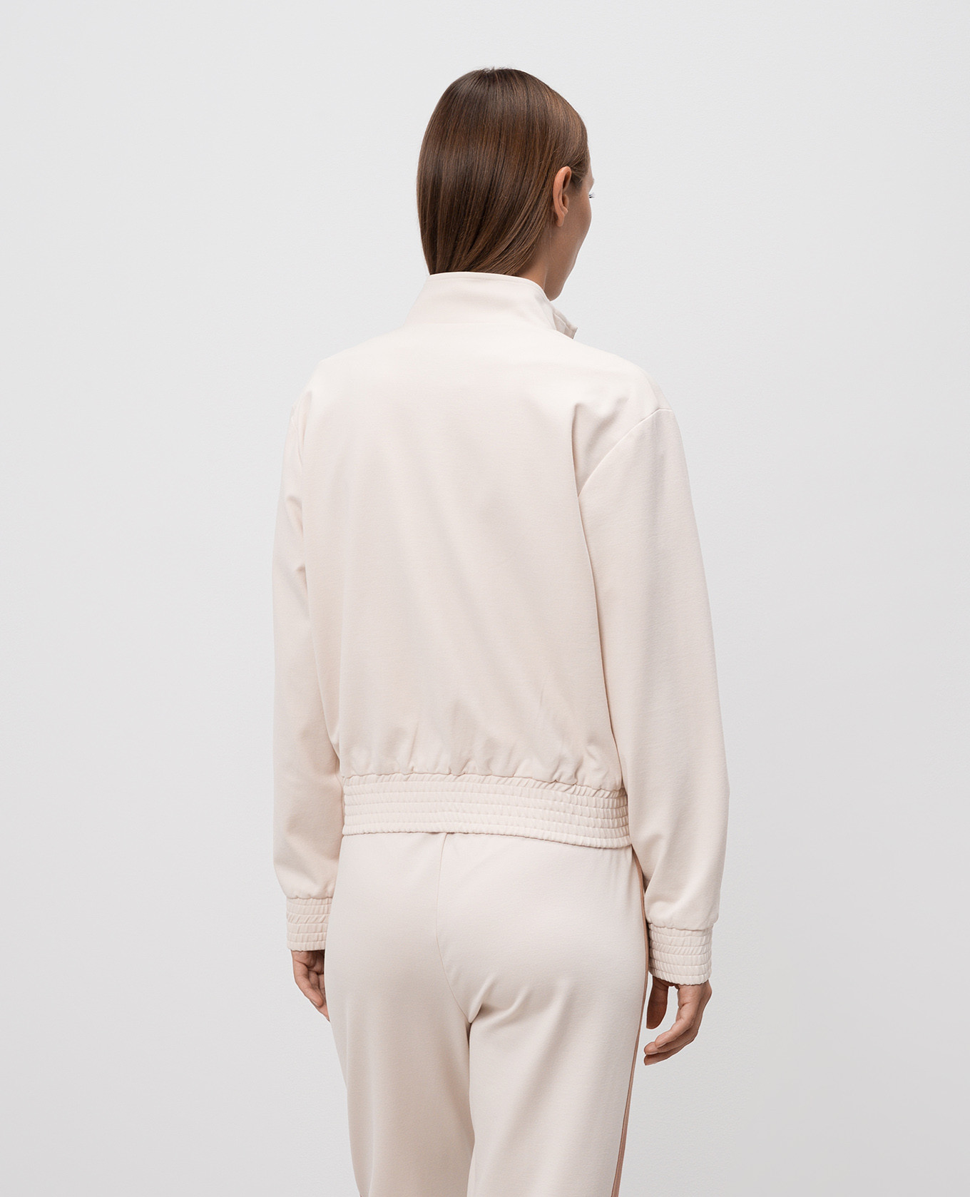 Beige sports jacket with logo print Twinset 4