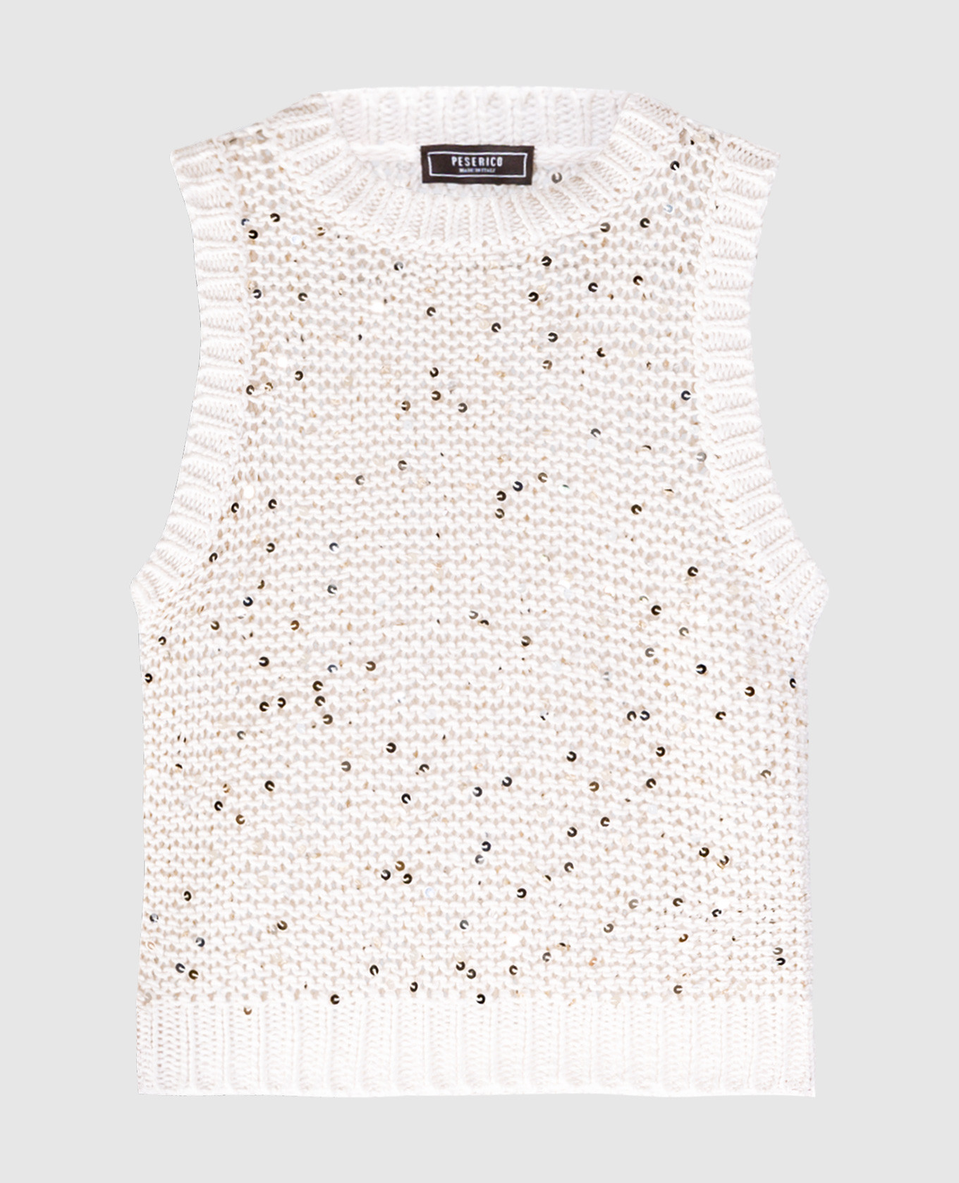 

White vest with sequins Peserico