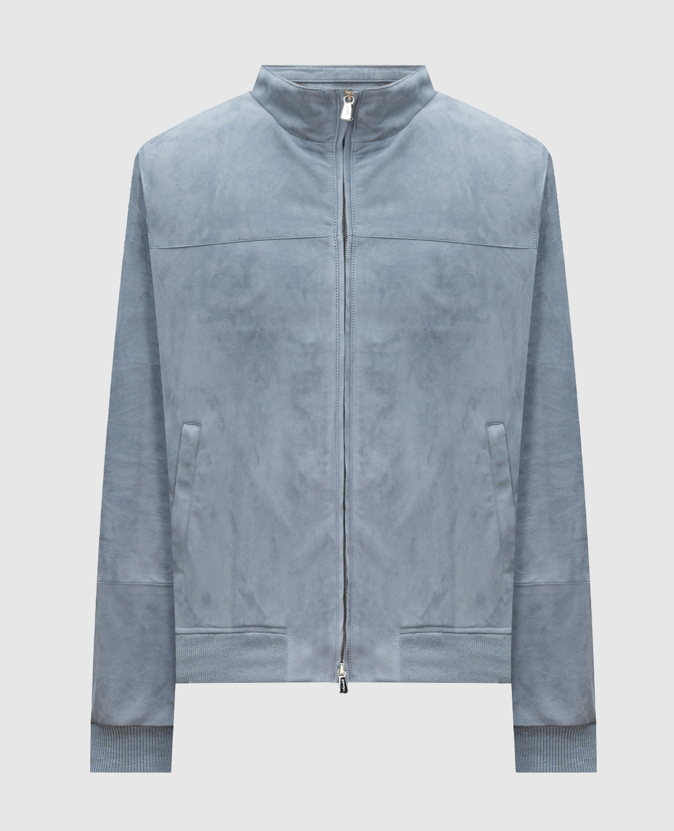 Blue suede jacket Enrico Mandelli